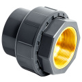 Муфта PVC-U/НПВХ разборная переходная кл.соед. - внутр. резьба латунь