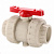 Шаровый кран FPM d75 муфтовая сварка PP-H