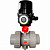Шаровый кран CBVI30 d63 PN16 с муфт. окончанием под клей, - PVC-C, шар - PVC-C, уплотнение - FPM с электрическим приводом EFM1H-035-220В AC, откр./закр., время срабатывания 11 сек.