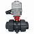 Шаровый кран BVI10 d25 PN16 с муфт. окончанием под клей, корпус - PVC-U, шар - PVC-U, уплотнение - EPDM с электрическим приводом EFMB3-030-220В AC/24В AC/DC, откр./закр., время срабатывания 11 сек.