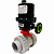 Шаровый кран CBVI10 d63 PN16 с муфт. окончанием под клей, - PVC-C, шар - PVC-C, уплотнение - EPDM с электрическим приводом EFM1H-035-220 В, время срабатывания 11 сек.
