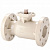 Шаровый кран с фланцевыми оконч. PTFE под привод d63 PP-H