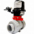 Шаровый кран CBVI10 d20 PN16 с муфт. окончанием под клей, - PVC-C, шар - PVC-C, уплотнение - EPDM с электрическим приводом EFMB3-030-220В AC/24В AC/DC, откр./закр., время срабатывания 11 сек.