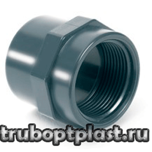Муфта PVC-U/НПВХ с внутр. резьбой