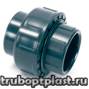 Муфта PVC-U/НПВХ разборная (соединение клеевое)