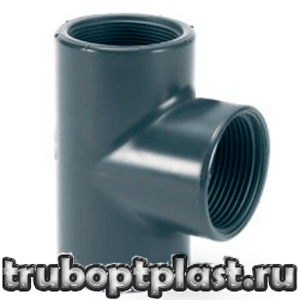 Тройник 90° PVC-U/НПВХ резьб. соединение