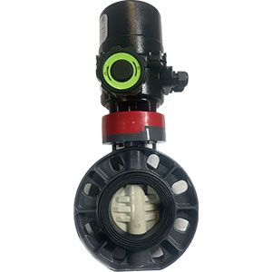 Дисковый затвор PVC-U пром.прим.COMER, с эл.приводом Aquademic® EAC-EFM1H-EFMBH
